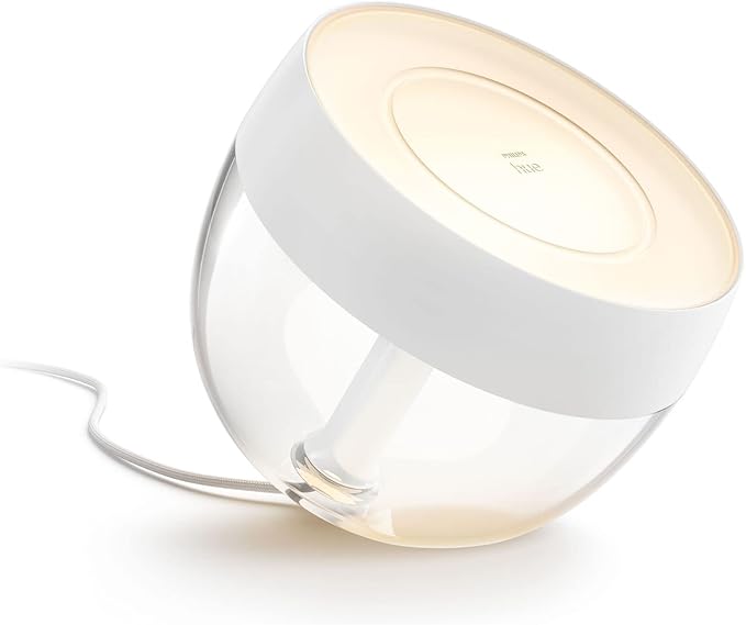 Philips Hue Iris Smart LED Table Lamp, White - White and Color Ambiance - 1 Pack - Control with Hue App - Works with Alexa, Google Assistant, and Apple Homekit