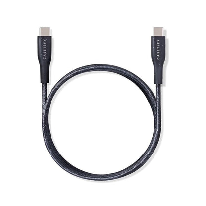 CASETiFY Powerthru USB-C to USB-C Cable (1m/3.3ft) - Black
