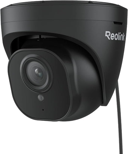 REOLINK 4K Security Camera Outdoor System, IP PoE Dome Surveillance Camera with Human/Vehicle Detection, 100Ft 8MP IR Night Vision, Work with Smart Home, Up to 256GB SD Card, RLC-820A (Black)