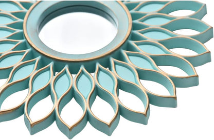 Small Round Decorative Mirrors Pack of 3 for Room & Home | Green Circle Mirrors Modern Wall Decor Gifts for Women & Moms