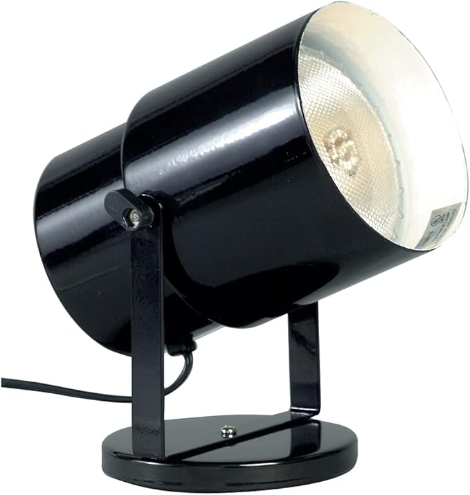 Satco SF77/394 Incandescent Portable Plant Lamp, 60 Watts, Alloy Steel, Black