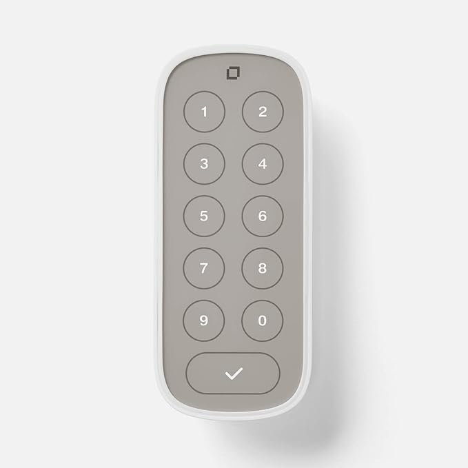 Level Keypad - Compatible with Any Level Lock or Bolt - Weatherproof with LED Backlight - Bluetooth-Enabled Door Lock Accessory for Keyless Entry (White)