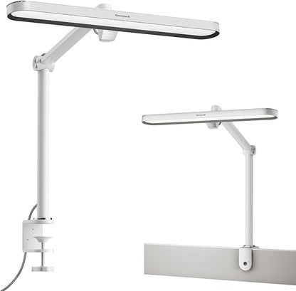 Honeywell LED Desk Lamp with Clamp - 05B02 Touch Control Sunturalux Natural Light Clip On Desk Light 4000K 1300LM Dimmable Eye Caring Table Lamp Full Metal Desk Lamps for Home Office
