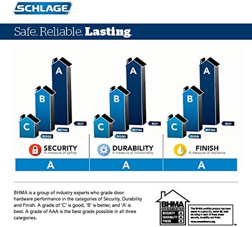 SCHLAGE BE469ZP CEN 622 Connect Smart Deadbolt with alarm with Century Trim in Matte Black, Z-Wave Plus enabled