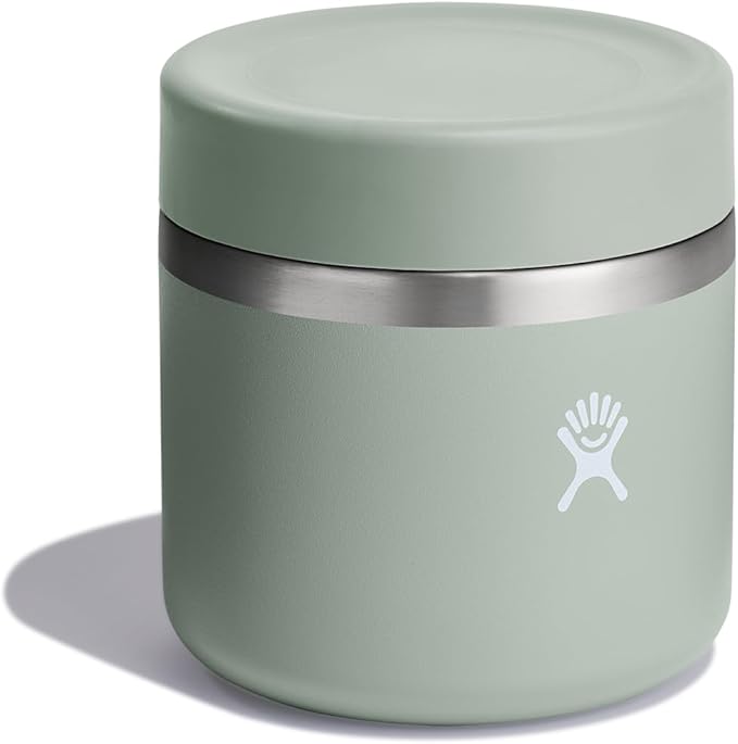 Hydro Flask Food Jar – Insulated Stainless Steel,Snack Travel Container for Hot Food,Lunch,& Soup 20 Oz Agave Green,(Pack of 12)