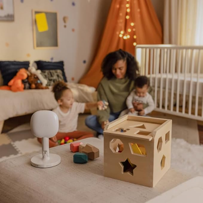 Nanit Pro Smart Baby Monitor & Flex Stand - 1080p Wi-Fi Video Camera, Sensor-Free Sleep & Breathing Motion Tracker, 2-Way Audio, Sound/Motion/Cry Notifications, Night Vision, and Breathing Band
