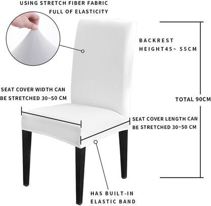 6 Pcs Dining Chair Covers Stretch Spandex Slipcovers Purple Marble Gold Inlay Removable Washable Dining Room Seat Cover Cushion Protector for Home Hotel Banquet Decor Abstract Geometric Stripes