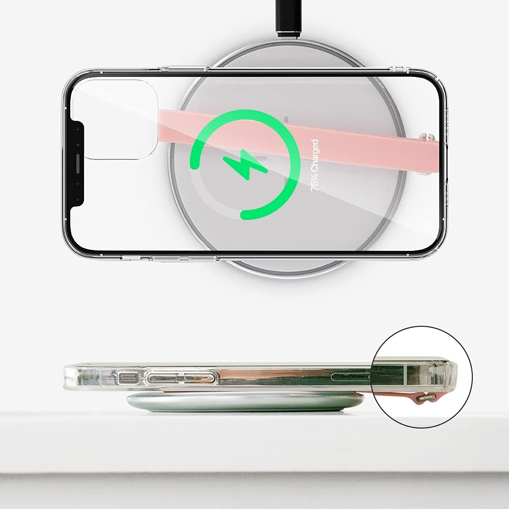 C-Shaped Clip Finger Phone Grip, Sinjimoru Silicone Cell Phone Strap for Phone Case with Clip as Phone Loop Holder for iPhone Case & Samsung Phone. Sinji Loop Clip Navy 200