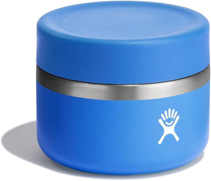 Hydro Flask Food Jar – Insulated Stainless Steel, Snack Travel Container for Hot Food, Lunch, & Soup 12 Oz Cascade Blue