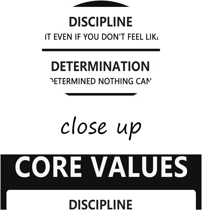 Inspirational Poster Motivational Canvas Core Values Wall Art Inspiring Prints Artwork for Office Living Room Modern Home Decor Painting Pictures Stretched and Framed Ready to Hang [30''Wx 40''H]