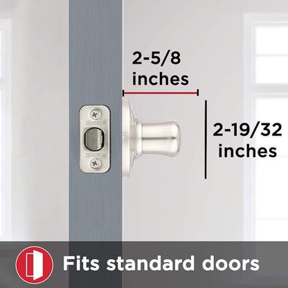 Kwikset Tustin Dummy Door Handle, Single Sided Lever for Closets, French Double Doors, and Pantry, Matte Black Non-Turning Left Handed Interior Push/Pull Lever, with Microban Protection