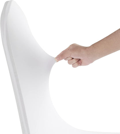 Waterproof Spandex Chair Cover 12PCS, Stretch Dining Chair Covers, Polyester Outdoor Chair Covers, Protector Stretch Chair Cover for Party Universal, Banquet, Wedding Event, Hotel(White)