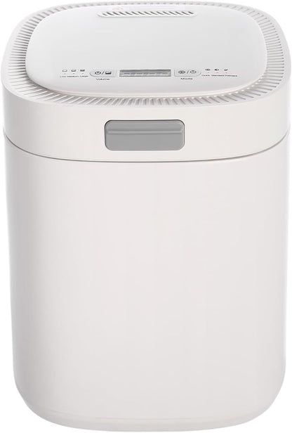 2.5L Electric Kitchen Composter, Indoor/Outdoor Composting Machine, Countertop Compost Machine Turn Food Waste and Scraps into Fertilizer for Garden Plants, White