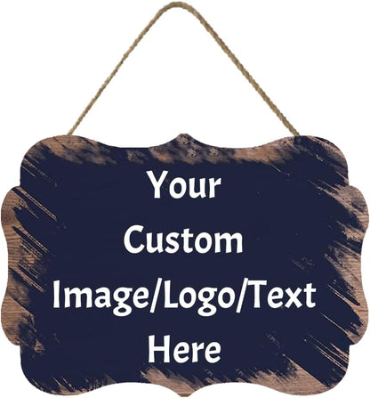 Personalized Custom Wooden Signs with Any Text Name for Home Door Man Cave Bar Family Farmhouse Decorative Home Kitchen Rustic Wall Decor