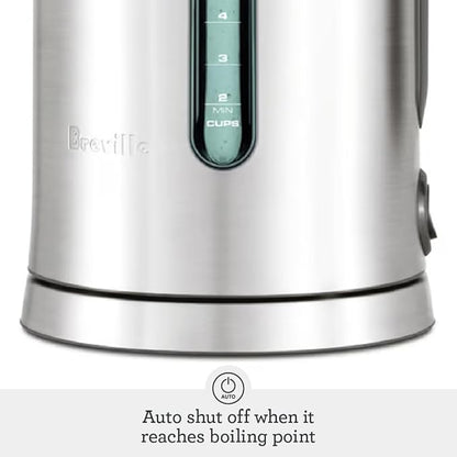 Breville BKE700BSS Soft Top Pure Hot Water Kettle, 7 Cup, Brushed Stainless Steel
