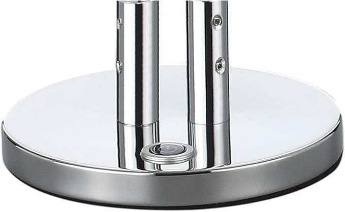 JONATHAN Y 26.25" Chrome Integrated LED Table Lamp, Modern Minimalist Iron Ribbon Metal Desk Lamp for Living Room Bedroom, Energy Efficient Slim Design, ETL Listed JYL7001A