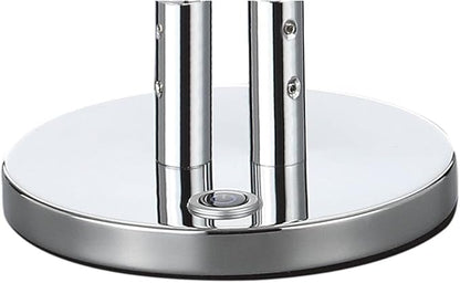JONATHAN Y 26.25" Chrome Integrated LED Table Lamp, Modern Minimalist Iron Ribbon Metal Desk Lamp for Living Room Bedroom, Energy Efficient Slim Design, ETL Listed JYL7001A