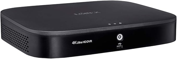 Lorex D841A82B Series 8 Channel 4K HD 2TB Analog HD Security System DVR with Advanced Motion Detection Technology and Smart Home Voice Control, Black