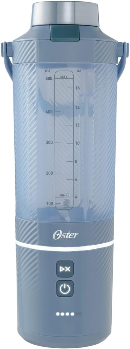 Oster – GoMax 20oz Portable Blender, Anti-Jam Reversible Blade, Detachable Travel Cup - Blue