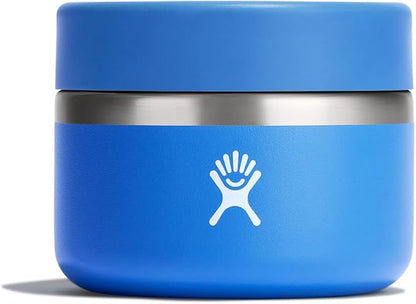 Hydro Flask Food Jar – Insulated Stainless Steel, Snack Travel Container for Hot Food, Lunch, & Soup 12 Oz Cascade Blue