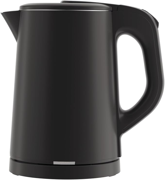 0.8L Travel Electric Kettle Small 900W Fast Boiling Water Heater, Double Wall 304 Stainless Steel Portable Mini Hot Water Boiler with Auto Shut-Off and Boil Dry Protection