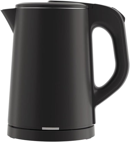 0.8L Travel Electric Kettle Small 900W Fast Boiling Water Heater, Double Wall 304 Stainless Steel Portable Mini Hot Water Boiler with Auto Shut-Off and Boil Dry Protection