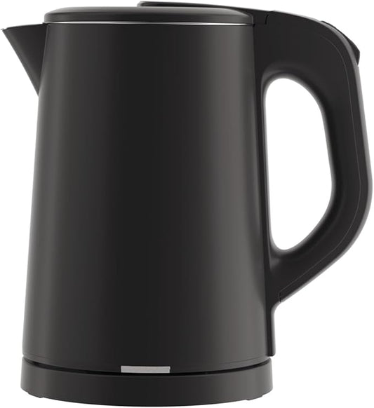 0.8L Travel Electric Kettle Small 900W Fast Boiling Water Heater, Double Wall 304 Stainless Steel Portable Mini Hot Water Boiler with Auto Shut-Off and Boil Dry Protection
