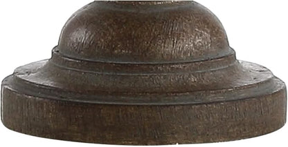 JONATHAN Y 28.5" Brown Faux Wood Resin Table Lamp, Traditional Balustrade Nightstand Lamp for Living Room Bedroom, Gray Linen Drum Shade, UL Listed, LED Bulb Included JYL3041A