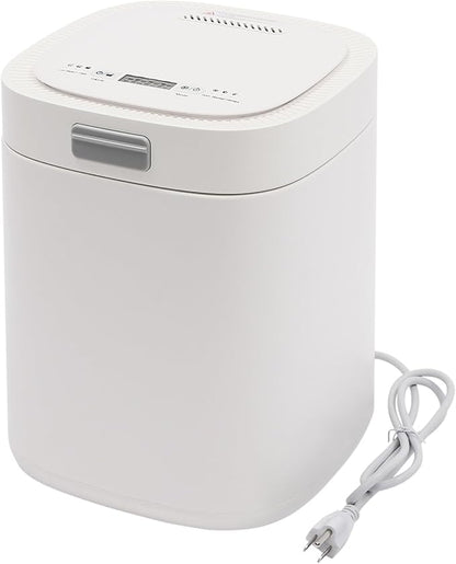 Electric Composter for Kitchen,Smart Compost Bin Indoor/Outdoor,2.5L Large Capacity Odorless Composter Kitchen Countertop,Auto-Cleaning Home Compost Machine (White)