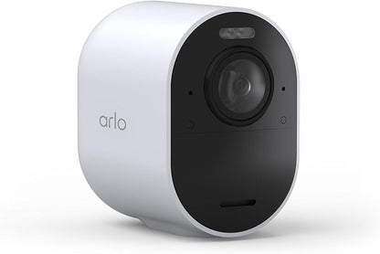 Arlo Ultra Add-On Security Camera 4K HDR (3rd Gen, 2025 Release) - Requires SmartHub, Wireless Outdoor Camera, Battery Power, Emergency Response, Event Caption, 1-Mo Trial of Secure Plan, 1 Cam, White
