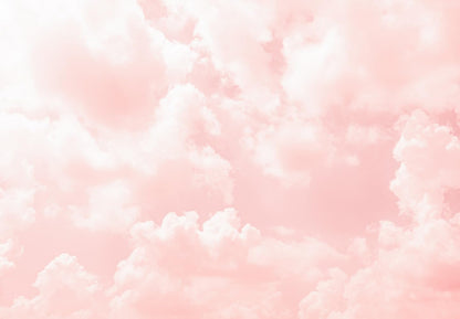 Pink Cloud Wallpaper Wall Mural for Bedroom Living Room (Not Peel n’ Stick)