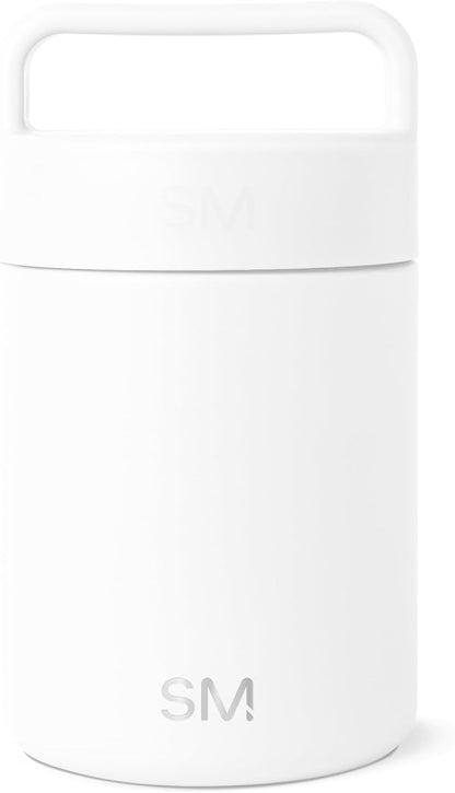 Simple Modern Food Jar for Hot Food | Reusable Stainless Steel Vacuum Insulated Leak Proof Lunch Storage for Smoothie Bowl, Soup, Oatmeal | Provision Collection | 12oz | Winter White