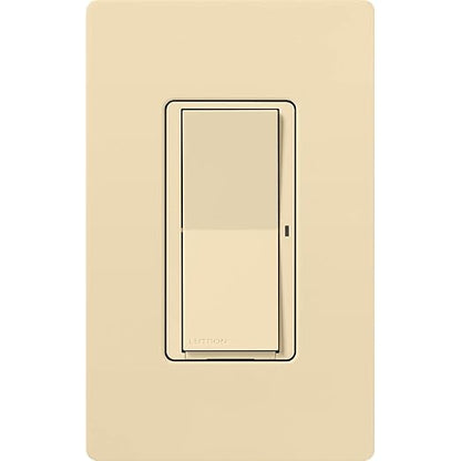 Lutron Claro Smart Light Switch for Caseta Lighting, for LED Lights, Fans, 5 Amp, Single-Pole/3-Way, Neutral Required, DVRF-5NS-IV, Ivory