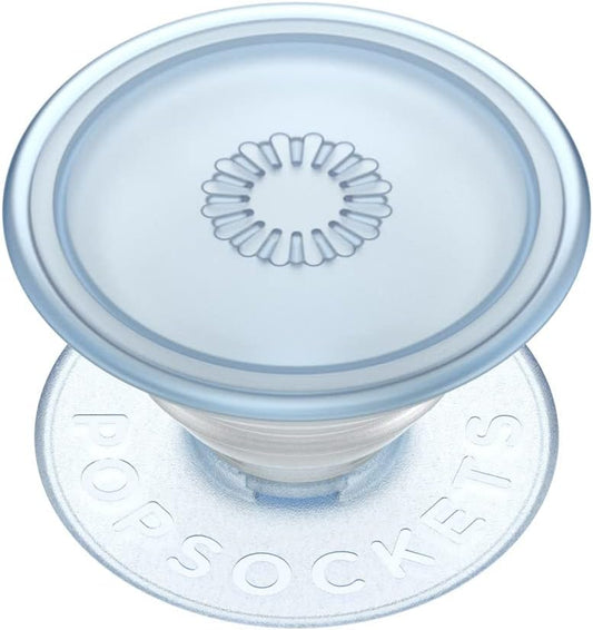 PopSockets Plant-Based Phone Grip with Expanding Kickstand, Adhesive Grip, Eco-Friendly, Cute PopSockets - Ice Blue Transluscent