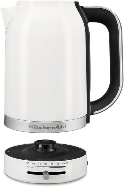 KitchenAid 1.7L Electric Kettle w/Temp Control KEK1701, Porcelain White