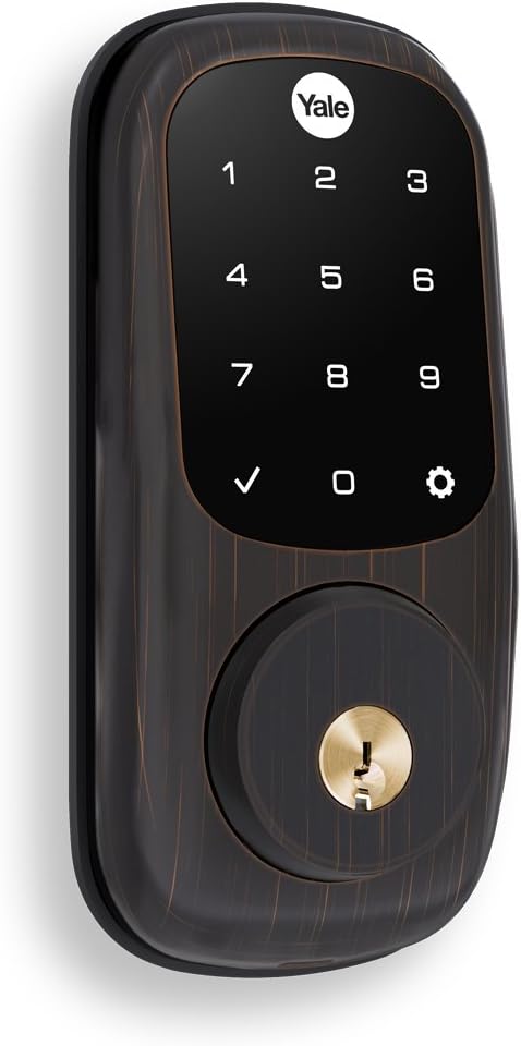 Yale Touchscreen Deadbolt with Z-Wave in Oil Rubbed Bronze