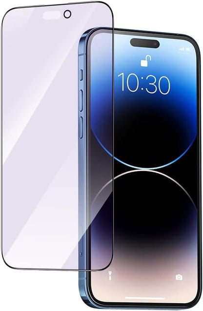 PERFECTSIGHT Anti Blue Light Screen Protector Compatible with iPhone 14 Pro Max 6.7 inch 2022, Eye Protection Blue Light Blocker, HD Clear Anti Fingerprint Anti Eye Fatigue 6X Stronger Tempered Glass