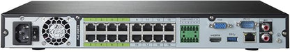 Lorex Technology NC4K3F-1616WD 16 Channel 3TB 4K Ultra HD Nocturnal NVR System with Sixteen Smart IP Security Dome Cameras wReal-Time 30FPS and Listen-in Audio, 150ft Night Vision, Color Vision