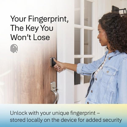 Yale Assure Lock 2 Touch Deadbolt, Black Suede Keyed Smart Entry Door Lock with Ridgefield Handle and Wi-Fi Connected Touchscreen Keypad and Fingerprint Scanner for Code Entry, B-YRD420-F-WF1-RX-BSP