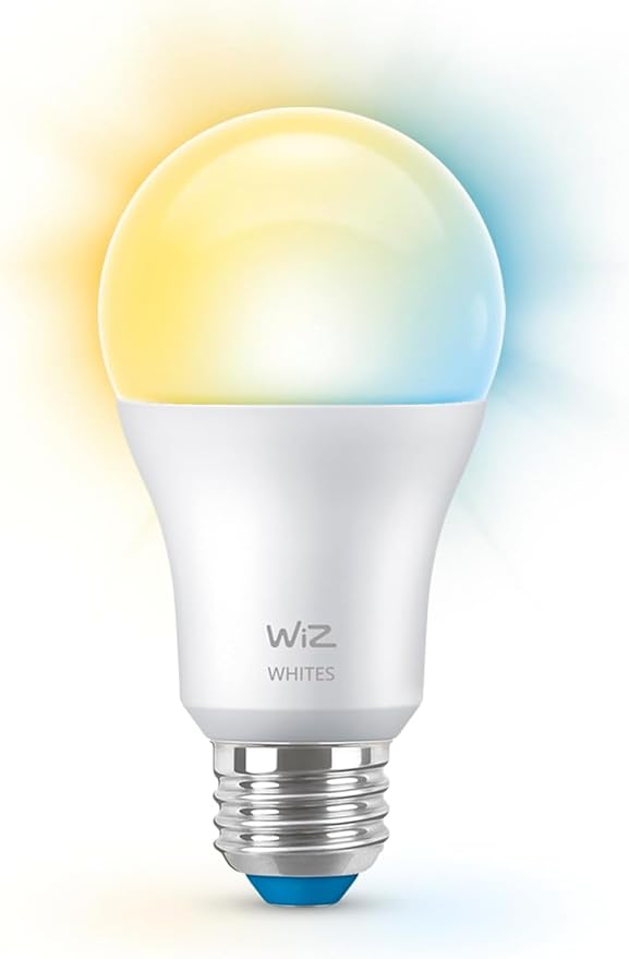 WiZ 60W A19 Tunable White LED Smart Bulb - Pack of 1 - E26- Indoor - Connects to Your Existing Wi-Fi - Control with Voice or App + Activate with Motion - Matter Compatible