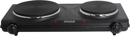IMUSA Double Electric Hot Plate, Black