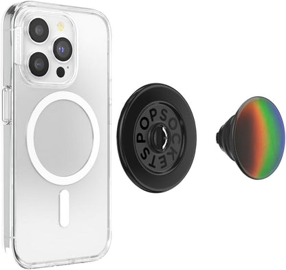 PopSockets Phone Grip for MagSafe with Kickstand, Magnetic Stand, Swappable Top, Secure Hold for iPhone MagSafe Cases, Phone & Tablet Grip - Thermocromatic