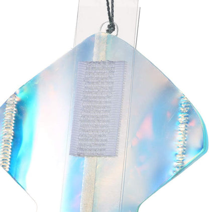 Iridescent Hanging Decorations Round Foil Decorative Folding Fans Rainbow Shine Party Ornaments for Bridal Shower Wedding Birthday Frozen Theme Party Decorations