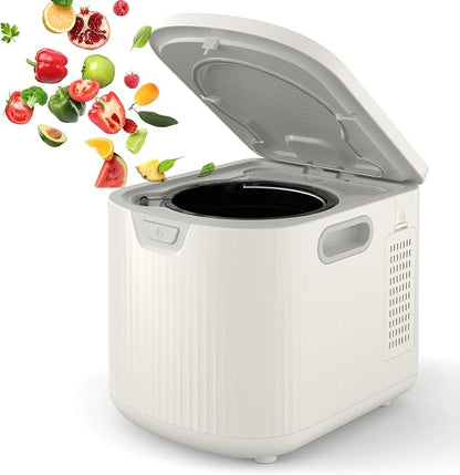 2.5 L Electric Composter Countertop, 3 Modes Kitchen Smart Compost Bin with Auto Cleaning, LED Display, Turns Kitchen Waste into Dry Manure, Low Noise Food Waste Compost Machine