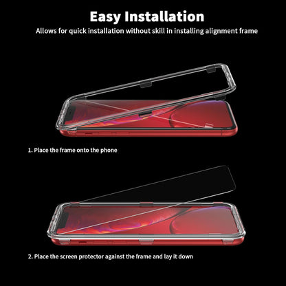 UNBREAKcable Screen Protector for iPhone XR / iPhone 11 [3-Pack], 9H Hardness Tempered Glass for iPhone XR / 11, Case Friendly, 2.5D Round Edge, Anti-Bubbles, Easy Install Tool (Not Whole Screen).