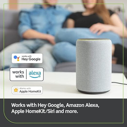 Leviton Decora Smart Outlet, Tamper-Resistant 15A, Wi-Fi 2nd Gen, Works with My Leviton, Alexa, Google Assistant, Apple Home/Siri & Wire-Free Companions for Switched Outlet, D215R-1RW, White