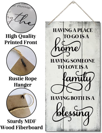 Having Somewhere to Go Decor Sign, Printed Wood Wall Art Sign, Housewarming Gifts, Funny Home Signs Decor, Hanging Wood Sign Home Decorative, Rustic Farmhouse Wood Sign Decor Wall Art 12x6 in