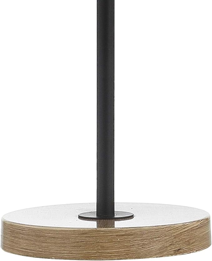 JONATHAN Y 20.5" Natural and Black Pinecone Wood and Metal LED Table Lamp, Contemporary Organic Modern Scandinavian Desk Lamp for Living Room Bedroom, LED Bulb Included JYL6123A