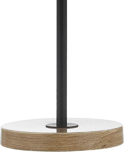 JONATHAN Y 20.5" Natural and Black Pinecone Wood and Metal LED Table Lamp, Contemporary Organic Modern Scandinavian Desk Lamp for Living Room Bedroom, LED Bulb Included JYL6123A