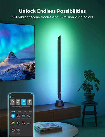 Govee Smart LED Light Bars, 31 Inch RGBIC WiFi Light Bars with Scene and Music Modes, Multiple Placement Options Suitable for 70-85 inch TVs, Works with Alexa,Google Assistant, App Control, 2 Pack